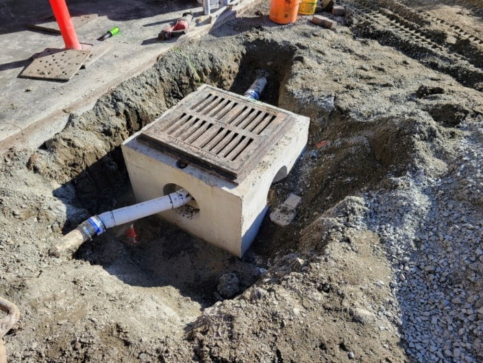 concrete drainage box