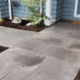 Charcoal Concrete Patio Slab Installation