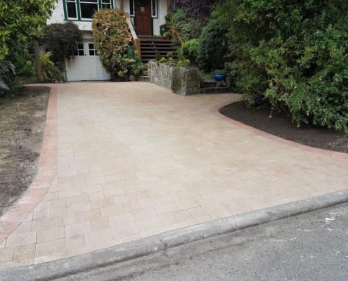 OakBay concrete paver driveway installation