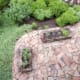 flagstone walkway bird's eye view